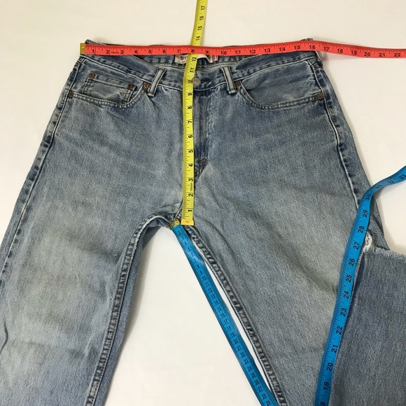 Levi’s 505 VTG Mom Jeans Straight Leg Frayed Hem - Picture 12 of 12